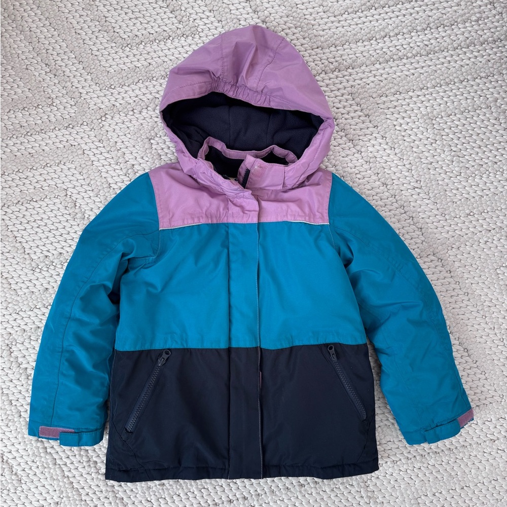 Girls Colorblock Lily & Dan Hooded Ski Jacket